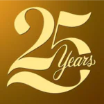 25 years celebration logo
