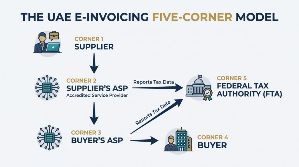 UAE E-Invoicing 5 corner model